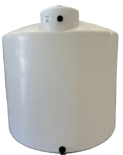 2500 GAL White Vertical Chemical Tank