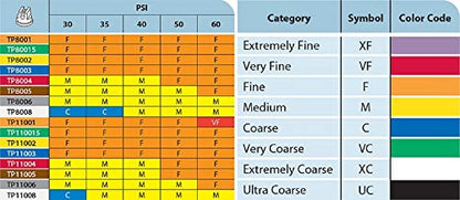 TP8003VS TEEJET FLAT SPRAY TIP - VS #3 BLUE 80 DEGREE