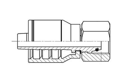 F2-0412-DLFS Din Light Female With Swivel