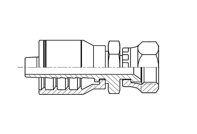 F2-0606-JISS JIC Inverted Swivel 30° Seat