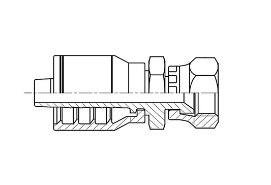 F2-0606-JISS JIC Inverted Swivel 30° Seat