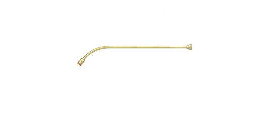 TEEJET 24 INCH CURVED BRASS WAND EXTENSION - FIXED BODY