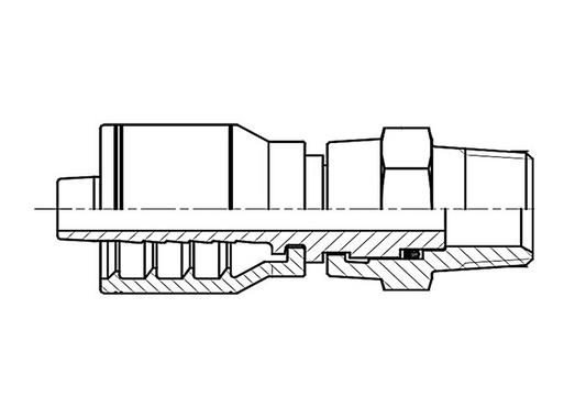 F2-0402-MALE PIPE WITH SWIVEL FITTING