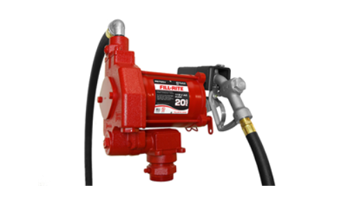 916-FR700 115 VOLT HEAVY DUTY AC FUEL TRANSFER PUMP WITH MANUAL NOZZLE- 20 GPM