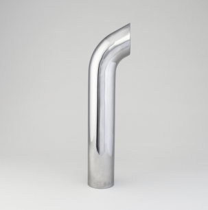 Donaldson Filtration J024749 STACK PIPE, CURVED 4 IN (102 MM) OD X 24 IN (610 MM) CHROME