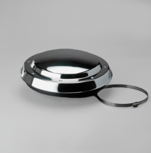 Donaldson Filtration H001947 INLET HOOD, BRIGHT STAINLESS