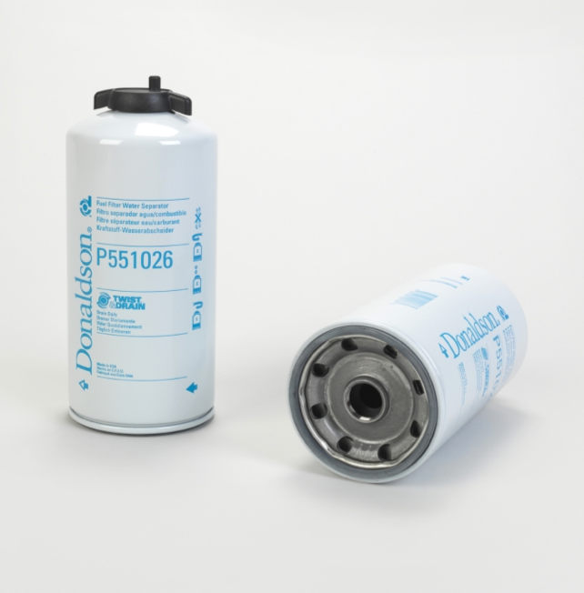 Donaldson Filtration P551026.FUEL FILTER, WATER SEPARATOR SPIN-ON TWIST&DRAIN