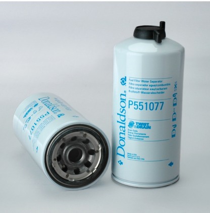 Donaldson Filtration P551077.FUEL FILTER, WATER SEPARATOR SPIN-ON TWIST&DRAIN