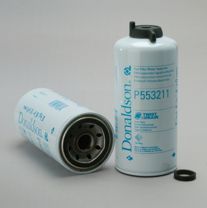 Donaldson Filtration P553211.FUEL FILTER, WATER SEPARATOR SPIN-ON TWIST&DRAIN
