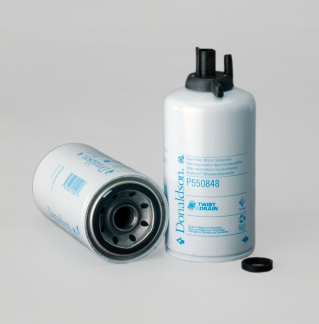 Donaldson Filtration P550848.FUEL FILTER, WATER SEPARATOR SPIN-ON TWIST&DRAIN