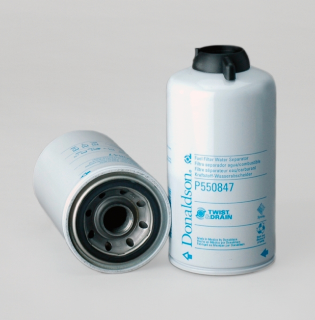 Donaldson Filtration P550847.FUEL FILTER, WATER SEPARATOR SPIN-ON TWIST&DRAIN