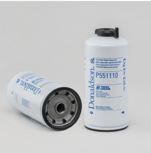 Donaldson Filtration P551110.FUEL FILTER, WATER SEPARATOR SPIN-ON TWIST&DRAIN