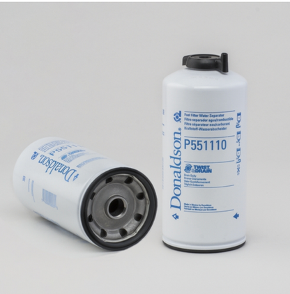 Donaldson Filtration P551110.FUEL FILTER, WATER SEPARATOR SPIN-ON TWIST&DRAIN